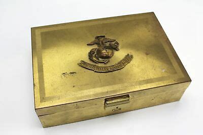 marine corps jewelry box metal top|marine corps jewelry.